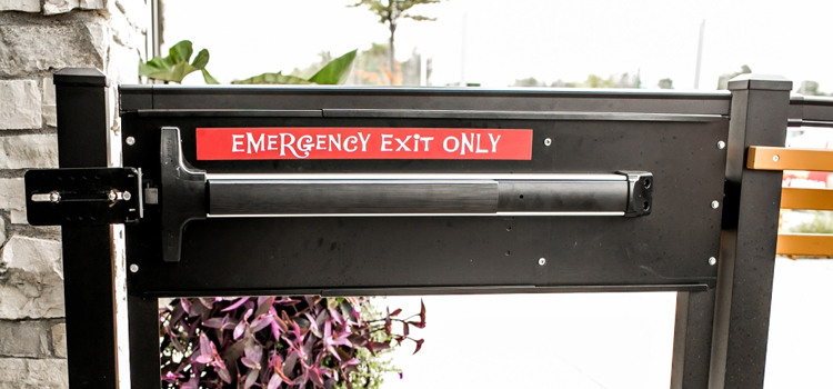 emergency push bar installation in El Monte